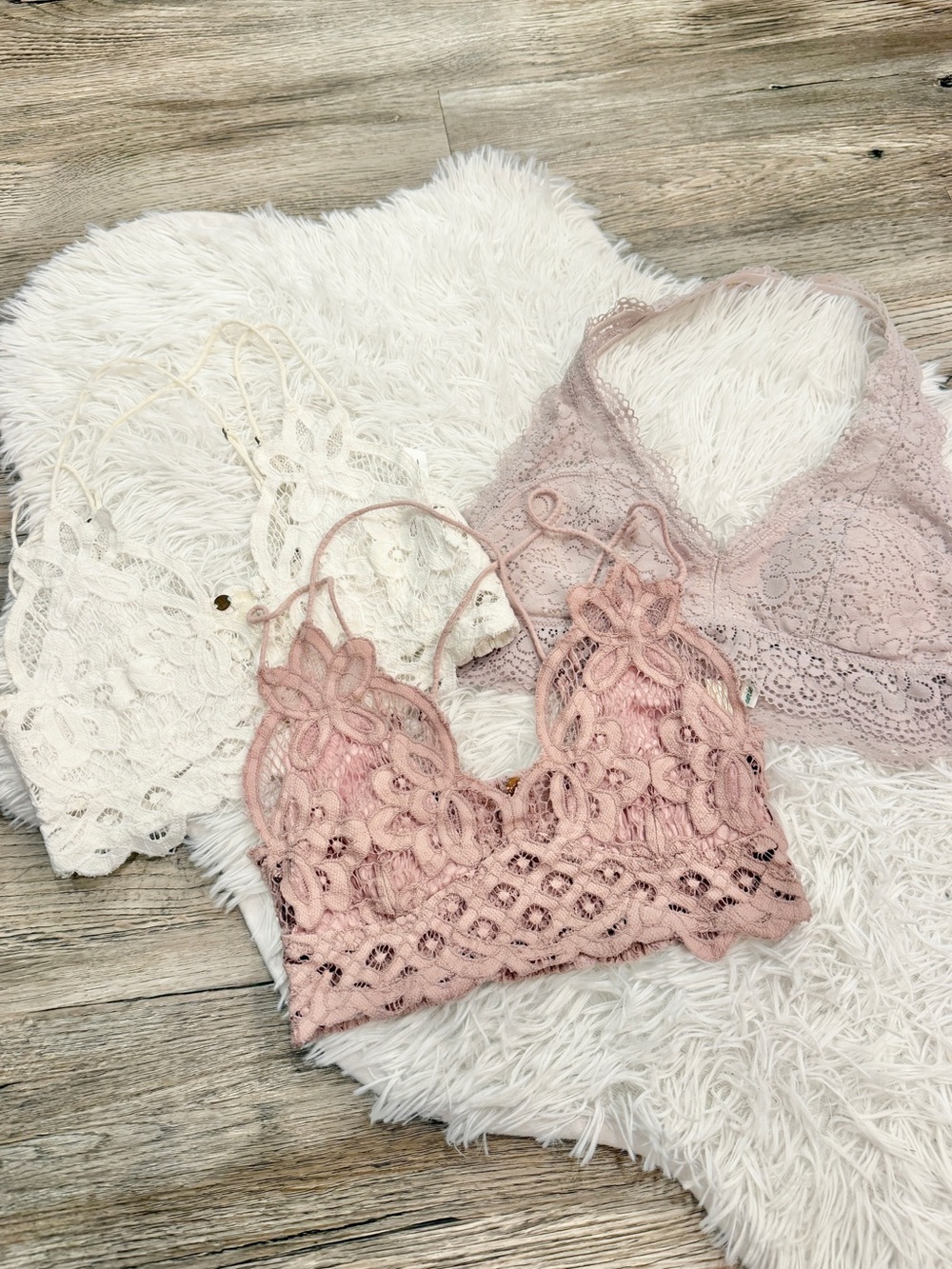 Free People & Aerie Lace Bralette Bras Bundle Small